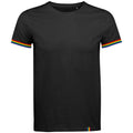 Schwarz-Bunt - Front - SOLS Herren Regenbogen T-Shirt
