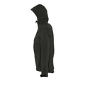 Schwarz - Side - SOLS Damen Replay Softshell-Jacke mit Kapuze, atmungsaktiv, winddicht, wasserabweisend