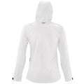 Weiß - Side - SOLS Damen Replay Softshell-Jacke mit Kapuze, atmungsaktiv, winddicht, wasserabweisend
