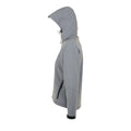 Grau meliert - Side - SOLS Damen Replay Softshell-Jacke mit Kapuze, atmungsaktiv, winddicht, wasserabweisend
