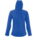 Königsblau - Side - SOLS Damen Replay Softshell-Jacke mit Kapuze, atmungsaktiv, winddicht, wasserabweisend