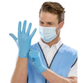 Blau - Front - Result Essential Hygiene - Wegwerf-Handschuhe, Vinyl 100er-Pack