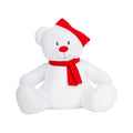 Weiß-Rot - Front - Mumbles - Teddybär "Zippie"