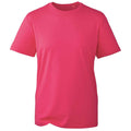 Dunkles Pink - Front - Anthem - T-Shirt, aus biologischem Anbau für Herren