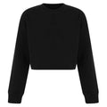 Schwarz - Front - SF Minni - Kurzes Sweatshirt für Mädchen