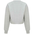 Grau meliert - Back - SF Minni - Kurzes Sweatshirt für Mädchen