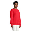 Rot - Lifestyle - SOLS - "Comet" Sweatshirt Baumwolle aus biologischem Anbau für Herren-Damen Unisex