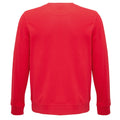 Rot - Close up - SOLS - "Comet" Sweatshirt Baumwolle aus biologischem Anbau für Herren-Damen Unisex
