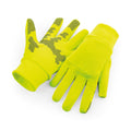 Neongelb - Front - Beechfield - Herren-Damen Unisex Handschuhe "Sports Tech", Softshell