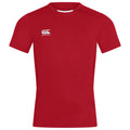 Rot - Front - Canterbury - "Club Dry" T-Shirt für Herren-Damen Unisex