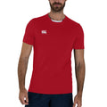 Rot - Side - Canterbury - "Club Dry" T-Shirt für Herren-Damen Unisex
