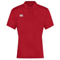 Rot - Front - Canterbury - "Club Dry" Poloshirt für Herren