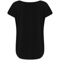 Schwarz - Side - Tombo - T-Shirt Runder Auschnitt für Damen