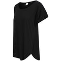 Schwarz - Pack Shot - Tombo - T-Shirt Runder Auschnitt für Damen