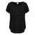 Schwarz - Front - Tombo - T-Shirt Runder Auschnitt für Damen