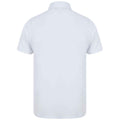 Weiß - Back - Henbury - "Pique" Poloshirt für Herren