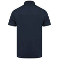 Marineblau - Back - Henbury - "Pique" Poloshirt für Herren