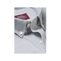 Silbergrau gestreift - Side - Brook Taverner - "Lawrence" Formelles Hemd für Herren