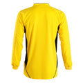 Zitrone-Schwarz - Back - SOLS Kinder Azteca Sport-Shirt - Torwart-Shirt - Fußball-Trikot, langärmlig