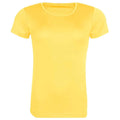 Sonnengelb - Front - Awdis - "Cool" T-Shirt recyceltes Material für Damen