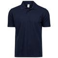 Marineblau - Front - Tee Jays - "Power" Poloshirt Baumwolle aus biologischem Anbau für Herren