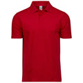 Rot - Front - Tee Jays - "Power" Poloshirt Baumwolle aus biologischem Anbau für Herren