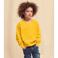 Sonenblumen-Gelb - Back - Fruit of the Loom - Sweatshirt für Kinder Raglanärmel