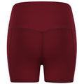 Dunkelrot - Back - Tombo - Shorts für Damen