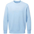 Hellblau - Front - Anthem - Sweatshirt Baumwolle aus biologischem Anbau für Herren-Damen Unisex
