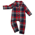 Rot-Marineblau - Front - Larkwood - Schlafanzug für Baby