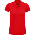 Rot - Front - SOLS - "Planet" Poloshirt für Damen