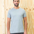 Grau meliert - Back - NEOBLU - "Loris" T-Shirt Baumwolle aus biologischem Anbau für Herren-Damen Unisex