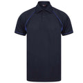 Marineblau-Königsblau - Front - Finden & Hales - Poloshirt für Kinder