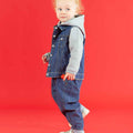 Jeansblau - Pack Shot - Larkwood - Kapuzenjacke für Kinder