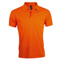 Orange - Front - SOLs Herren Prime Pique Polo-Shirt, Kurzarm