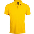 Gold - Front - SOLs Herren Prime Pique Polo-Shirt, Kurzarm