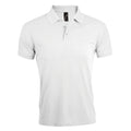 Weiß - Front - SOLs Herren Prime Pique Polo-Shirt, Kurzarm