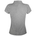 Grau meliert - Back - SOLS Prime Damen Pique Polo-Shirt, Kurzarm