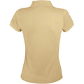 Sand - Back - SOLS Prime Damen Pique Polo-Shirt, Kurzarm
