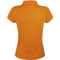Orange - Back - SOLS Prime Damen Pique Polo-Shirt, Kurzarm