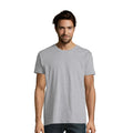 Grau meliert - Lifestyle - SOLS Herren Imperial Slim Fit T-Shirt, Kurzarm