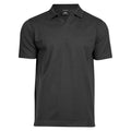 Schwarz - Front - Tee Jays - Poloshirt V-Ausschnitt für Herren