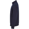 Marineblau - Back - Henbury - Sweatshirt mit kurzem Reißverschluss für Herren-Damen Unisex