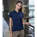 Marineblau - Back - Tee Jays - "Luxury" Poloshirt für Damen - Sport