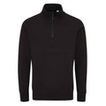 Schwarz - Front - Mantis - Sweatshirt mit kurzem Reißverschluss für Herren-Damen Unisex