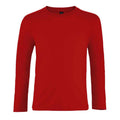 Rot - Front - SOLS - "Imperial" T-Shirt für Kinder  Langärmlig