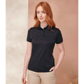 Schwarz - Side - Henbury - Poloshirt für Damen