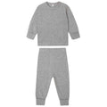 meliert meliert - Front - Babybugz - Schlafanzug mit langer Hose Schulter-Druckknöpfe für Baby