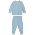 Blau - Front - Babybugz - Schlafanzug mit langer Hose Schulter-Druckknöpfe für Baby
