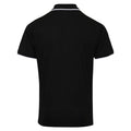 Schwarz-Weiß - Back - Premier - "Coolchecker" Poloshirt für Herren